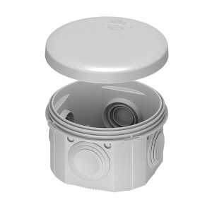 Розподільча коробка 80×40 PLANK Electrotechnic IB004 IP55 сіра (PLK6404650)