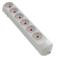 Колодка 6 гнізд з заземленням NEOMAX