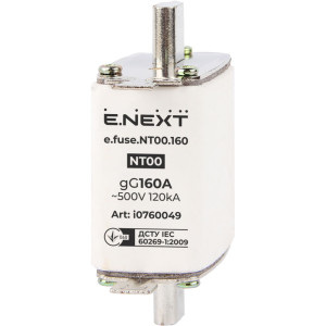 Запобіжник плавкий e.fuse.NT00.160, габарит 00, 160А