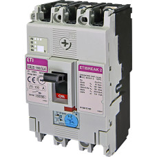 Автоматичний вимикач EB2S 160/3LA 100A (16kA, (0.63-1)In/фікс.) 3P