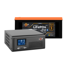 Комплект резервного живлення LogicPower ДБЖ 600W + літієва (LiFePO4) батарея 1920 Wh