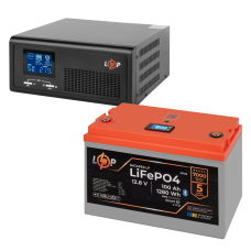 КРЖ LogicPower B1000 + літієва (LiFePO4) батарея 1280 Ватт (19407+ 37476 100 Ah)