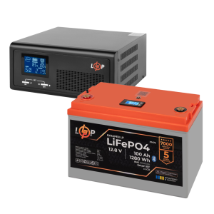КРЖ LogicPower B430 + літієва (LiFePO4) батарея 1280 Ватт (19406+37476 100 Ah)