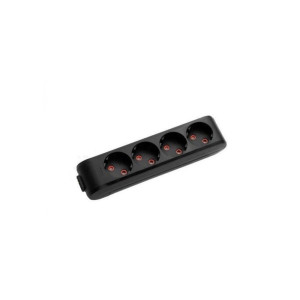 Колодка VIKO Multi-Let 4-на без заземлення чорна ( 90132400 )