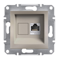 РОЗЕТКА КОМП'ЮТЕРНА RJ45 UTP КАТ. 5Е ASFORA БРОНЗА