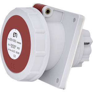 Розетка вбудована (силовий роз'єм) EEH-6353 IP67 (63A, 400V, 3P+N+PE)