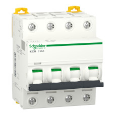 Автоматичний вимикач Acti9 iK60N 4P, 25А, крива C Schneider Electric A9K24425