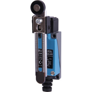 Вимикач кінцевий e.limitswitch.03 важіль з роликом регульований по довжині