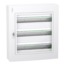 Розподільчий щит навісний, 3 ряди, 24 модулі, прозорі двері, PrismaSeT XS, Schneider Electric LVSXR324