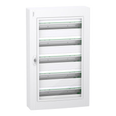 Розподільчий щит навісний, 5 рядів, 24 модулі, прозорі двері, PrismaSeT XS, Schneider Electric LVSXR524