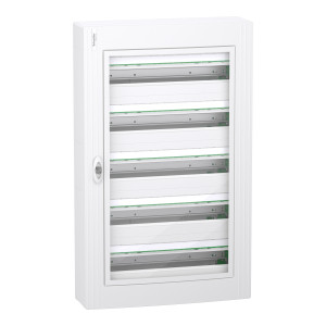 Розподільчий щит навісний, 5 рядів, 24 модулі, прозорі двері, PrismaSeT XS, Schneider Electric LVSXR524