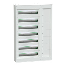 Щит навісний з розподільчим каналом, 7 рядів, 24 модулі, PrismaSeT S, Schneider Electric LVSSD72