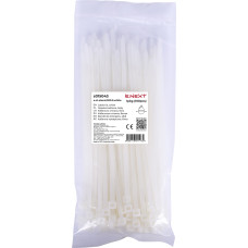 Кабельна стяжка e.ct.stand.300.5.white (100шт), біла