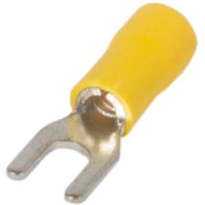 Ізольований наконечник вилковий e.terminal.stand.sv.2.3,2.yellow 1.5-2.5 кв.мм, жовтий, 100шт
