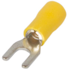 Ізольований наконечник вилковий e.terminal.stand.sv.3,5.4.yellow 2.5-4 кв.мм, жовтий, 100шт