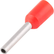 Ізольований наконечник втулковий e.terminal.stand.e0306.red 0.25 кв.мм, червоний, 100шт