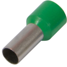 Ізольований наконечник втулковий e.terminal.stand.е7508.green 0,75 кв.мм, штир 8мм, 100шт