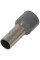 Ізольований наконечник втулковий e.terminal.stand.e7508.grey 0.75 кв.мм, сірий, 100шт