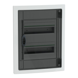 Розподільчий щит врізний, 2 ряди, 13 модулів, димчасті двері, PrismaSeT XS, Schneider Electric LVSXP213