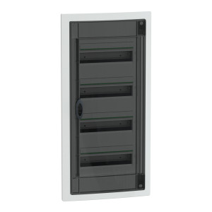 Розподільчий щит врізний, 4 ряди, 13 модулів, димчасті двері, PrismaSeT XS, Schneider Electric LVSXP413