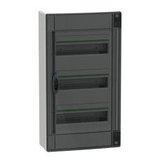 Розподільчий щит навісний, 3 ряди, 13 модулів, димчасті двері, PrismaSeT XS, Schneider Electric LVSXR313