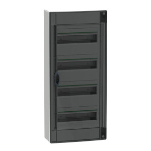 Розподільчий щит навісний, 4 ряди, 13 модулів, димчасті двері, PrismaSeT XS, Schneider Electric LVSXR413