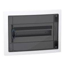 Розподільчий щит врізний, 1 ряд, 18 модулів, димчасті двері, PrismaSeT XS, Schneider Electric LVSXP118