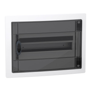 Розподільчий щит врізний, 1 ряд, 18 модулів, димчасті двері, PrismaSeT XS, Schneider Electric LVSXP118