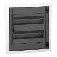 Розподільчий щит врізний, 2 ряди, 18 модулів, димчасті двері, PrismaSeT XS, Schneider Electric LVSXP218