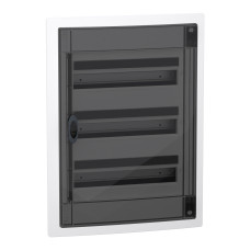 Розподільчий щит врізний, 3 ряди, 18 модулів, димчасті двері, PrismaSeT XS, Schneider Electric LVSXP318