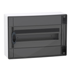 Розподільчий щит навісний, 1 ряд, 18 модулів, димчасті двері, PrismaSeT XS, Schneider Electric LVSXR118