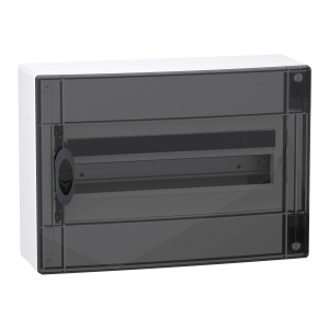 Розподільчий щит навісний, 1 ряд, 18 модулів, димчасті двері, PrismaSeT XS, Schneider Electric LVSXR118