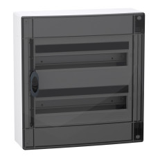 Розподільчий щит навісний, 2 ряди, 18 модулів, димчасті двері, PrismaSeT XS, Schneider Electric LVSXR218