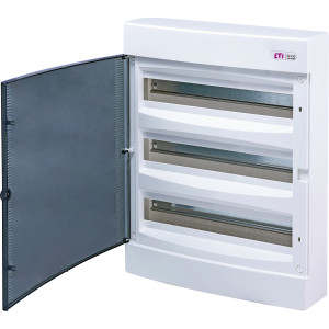 Щит зовнішн. розподільний ECT 3x18PT (54мод.проз.дверцята)