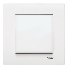 Вимикач VI-KO Karre білий 2кл ( 90960002 )