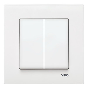 Вимикач VI-KO Karre білий 2кл ( 90960002 )