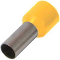 Ізольований наконечник втулковий e.terminal.stand.e2508.yellow 2,5 кв.мм, жовтий, 100шт