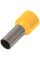 Ізольований наконечник втулковий e.terminal.stand.e4009.yellow 4,0 кв.мм, жовтий, 100шт