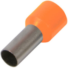 Ізольований наконечник втулковий e.terminal.stand.e10-12.orange 10,0 кв.мм, помаранчевий, 100шт