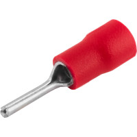 Ізольований наконечник штирьовий e.terminal.stand.PTV2.10.red 1,5-2,5 кв.мм, червоний, 100шт