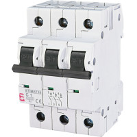 Автоматичний вимикач ETIMAT 10 3p C 1А (10 kA)