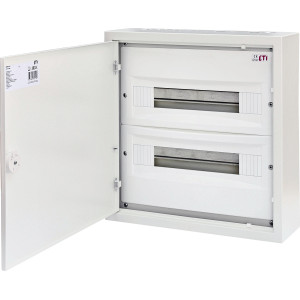 Щит металевий WRP18-2 (2х18 мод., 36мод., пластик. фальш-панель, IP30, зовнішн. вик.)