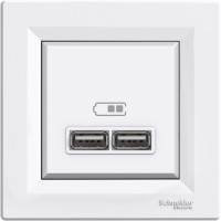 USB РОЗЕТКА 2,1A БІЛА ASFORA