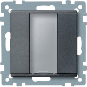1-кнопковий вимикач PLUS, антрацит, System M, Merten, Schneider Electric MTN627514