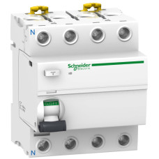 Вимикач диференційного струму Acti 9 iID 4P 25 А 500 мА Тип АС Schneider Electric A9R16425