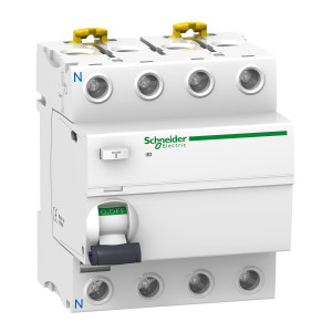 Вимикач диференційного струму Acti 9 iID 4P 63 A 300 мА Тип A-SI (Перешкодостійкий) Schneider Electric A9R34463