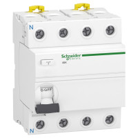 Вимикач диференційного струму Acti 9 iID K 4P 63 A 30 мА Тип АС Schneider Electric A9R70463