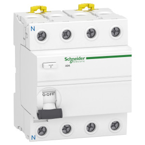 Вимикач диференційного струму Acti 9 iID K 4P 63 A 30 мА Тип АС Schneider Electric A9R70463