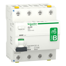 Вимикач диференційного струму Acti9 iID 4P 40 А 30 мА Тип B-EV (Електромобіль) Schneider Electric A9Z51440