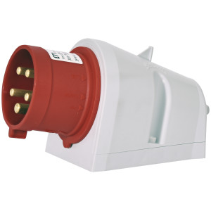 Вилка настінна (силовий роз'єм) EP-3253 IP44 (32A, 400V, 3P+N+PE)